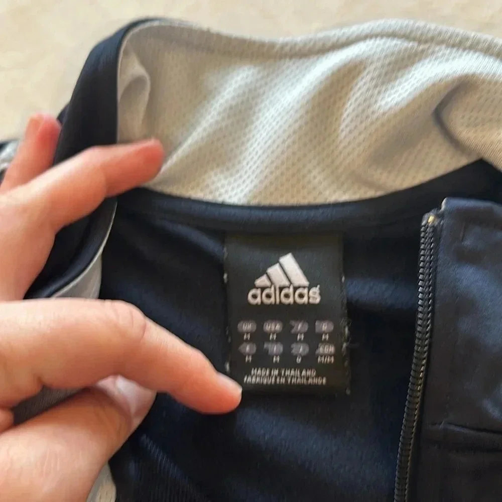 Adidas‎ vintage men’s navy blue track jacket medium EUC